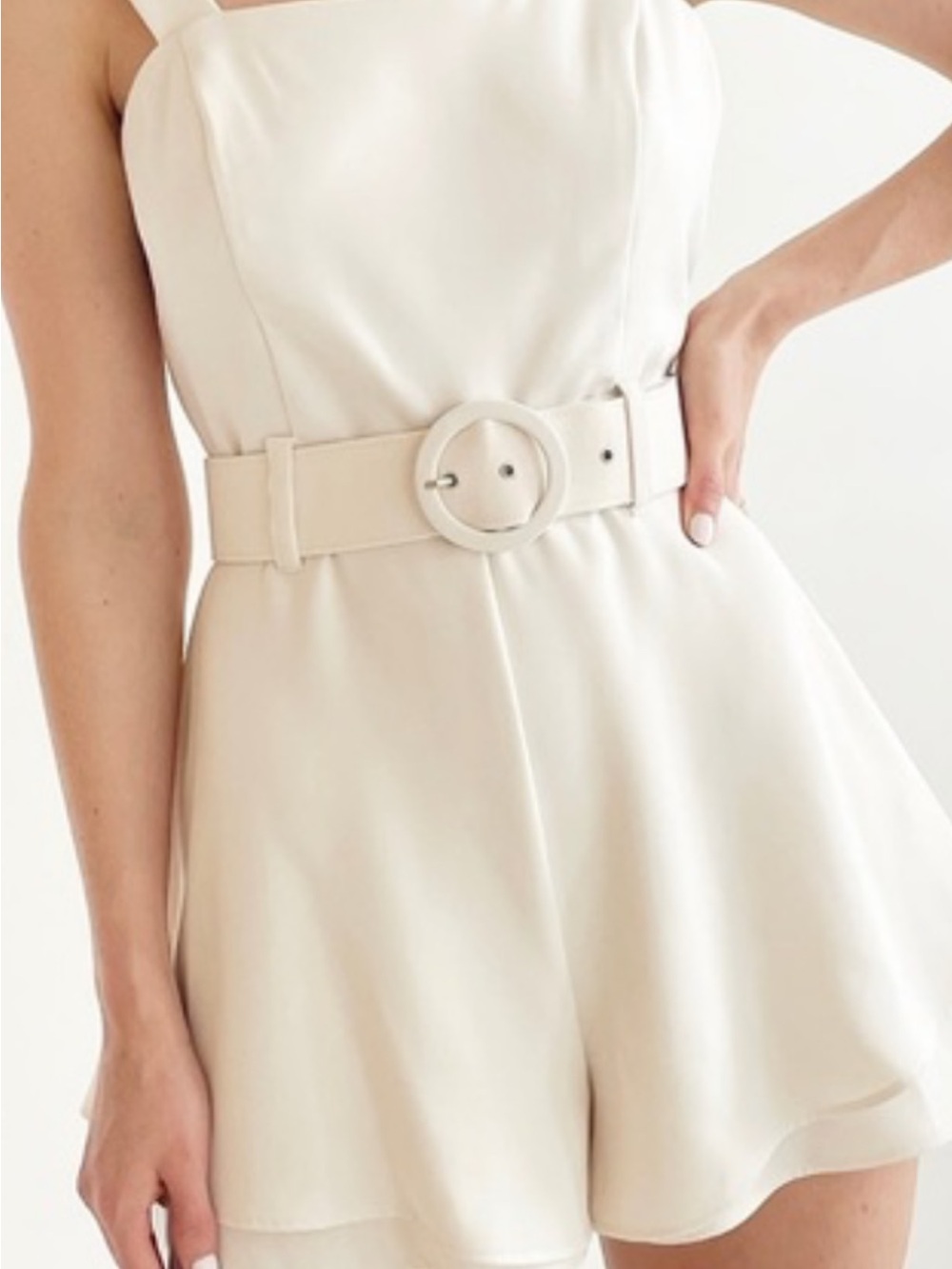 Lavender Brown Ashlee Romper, champagne/nude, NWT, medium, Rush, sorority